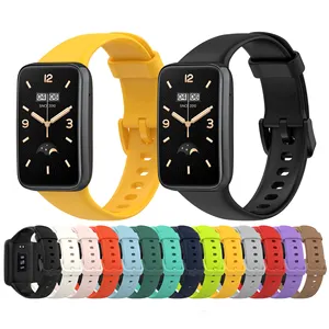 Luxury TPU Silicone Wristband Replaceable Watch Band Strap For Xiaomi Mi Band 6 7 Pro