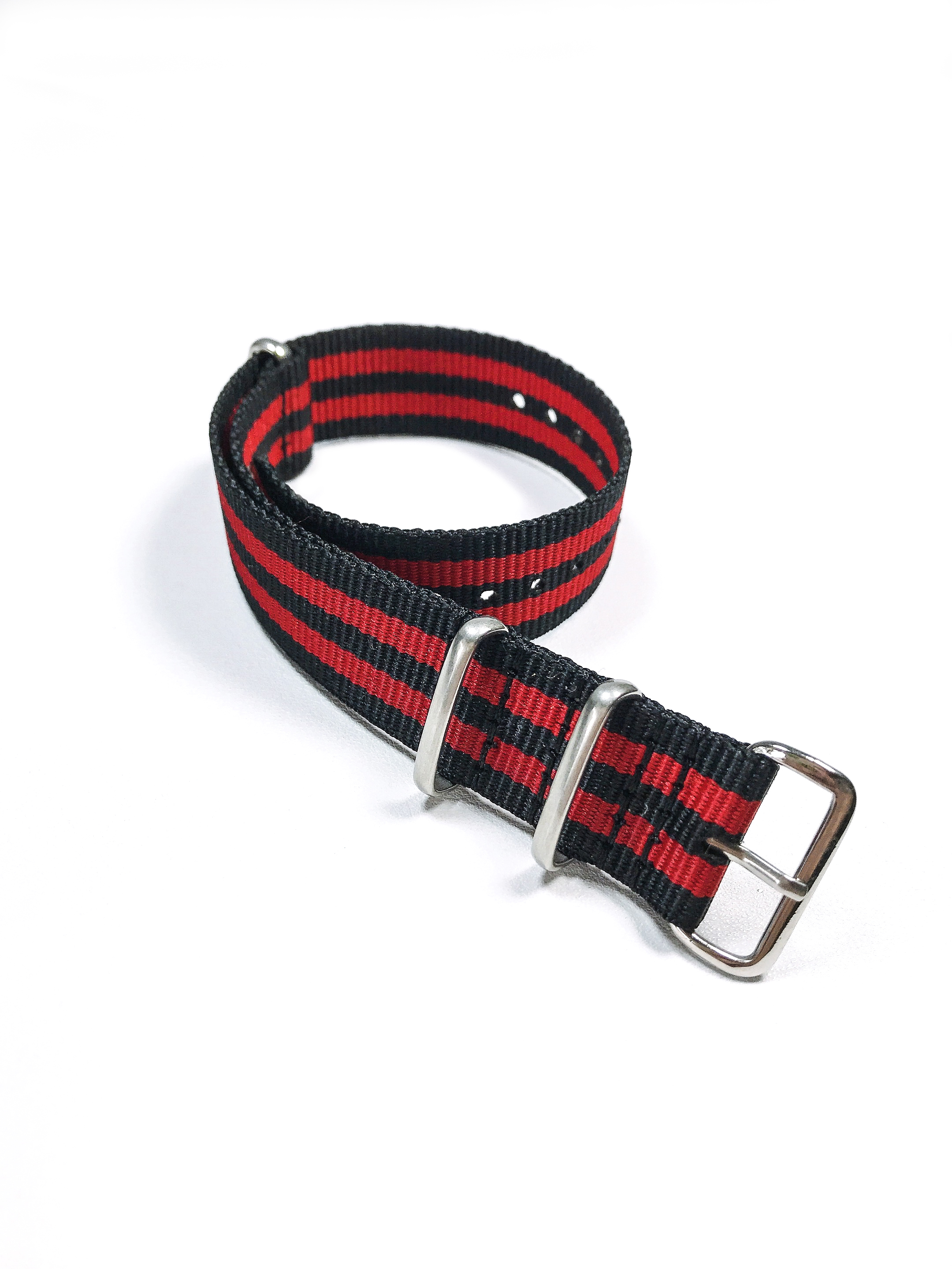 Soft Wrist Band Black Grey Seatbelt Nylon Watch Strap 1.4mm for 18mm 20mm 22mm James Bond Fabric Watches Bands