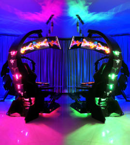 Vente chaude Chaleur Massage zéro Gravité Inclinaison CLUVENS UNICORNE Avec RVB LED J20 Veryon <span class=keywords><strong>PC</strong></span> Chaise Cockpit Comme prédateur Thronos INGREM - Product Image 4