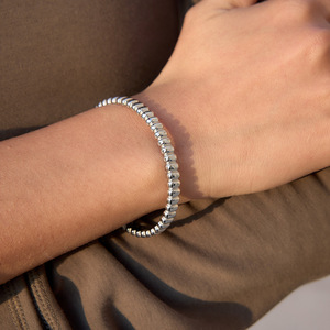 Stainless Steel Open Bangle Ball Shape Geometric Design Unisex Jewelry Yiwu Origin - Product Image 3