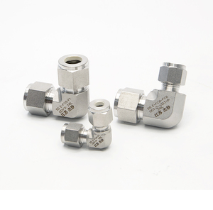 Sambungan siku Stainless Steel baja tahan karat ferules ganda sambungan siku tabung kompresi pas pipa irigasi - Product Image 5