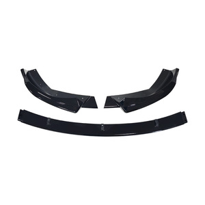 ลิ้นหน้ารถ BMW E60 แบบ 3 ชิ้น สีดำ ทำจาก ABS สำหรับปี 2004-2007 ซีรีส์ 5 สไตล์ M5 - Product Image 2