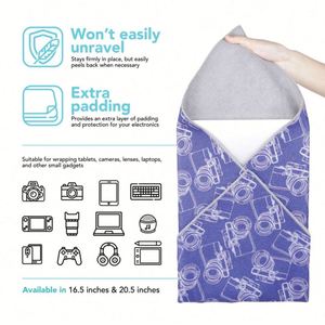 Custom logo Size Magic Self-adhesive Wrap Cloth Bag Organizer Microfiber Self Sticking Wrapper Cloth - Product Image 4