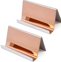 Prix bas Offre Spéciale couches plaqué or miroir Surface en acier inoxydable portefeuille présentoir support magasin de détail fournitures support