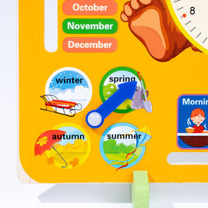 <span class=keywords><strong>Montessori</strong></span> bambini <span class=keywords><strong>cartoni</strong></span> <span class=keywords><strong>animati</strong></span> orso stagioni meteo orologi cognitivi giocattolo compensato giocattoli educativi per bambini ragazzi e ragazze - Product Image 4