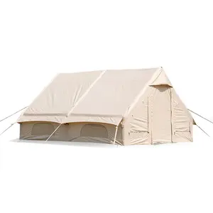 Offweek Aangepaste Verkoop Buiten Wandelen Camping Grote Opblaasbare Luchtstokken Huis Tenten Voor 4-5 Personen
