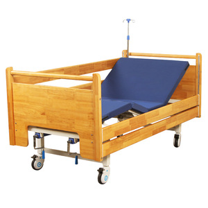 Cama de Hospital de Madera Hengshui Guohong con Elevación Manual de Piernas y Respaldo para Pacientes Mayores y Rehabilitación - Product Image 2