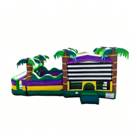 Structure gonflable d'obstacles Palm Beach pour jeux en plein air
