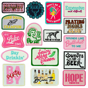 Thêu Dollas Dính Mỹ Thêu Cowgirl Thiết Lập Cao Bồi Phương Tây Chủ Đề Tùy Chỉnh Thương Hiệu Logo Quần Áo Cap Vá Sắt Trên - Product Image 6