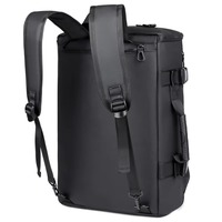 Sac à dos de voyage unisexe 2-en-1 moderne en PU de qualité, décontracté, avec fermeture éclair, imperméable, grande capacité, durable, pour ordinateur portable et affaires