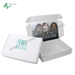 Tùy Chỉnh Sang Trọng Miễn Phí Thiết Kế Gấp Hộp Giấy In Ấn Bóng Matte Kết Thúc Tóc Tóc Giả Bao Bì Hộp Cho Món Quà Đóng Gói Bưu Phẩm Hộp - Product Image 5