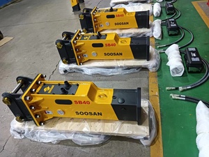 SOOSAN Disjoncteur hydraulique SB40 Boîte Type Marteaux de démolition Fixation pour Mini Pelles Chargeuses-pelleteuses ou chargeuse compacte - Product Image 5