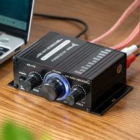 Amplificateur audio stéréo Hi-Fi compact AK-170 Mini 2.0 canaux, amplificateur de puissance numérique domestique DC12V 20W+20W AK-170