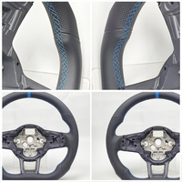 Volant sport en cuir sur mesure haut de gamme pour VOLKSWAGEN Golf 6 7 Mk7 Gti Polo Tiguan Touareg Passat Cc