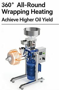 Máquina Prensa <span class=keywords><strong>de</strong></span> <span class=keywords><strong>Aceite</strong></span> <span class=keywords><strong>de</strong></span> Acero Inoxidable, Totalmente Automática, Comercial, para Cocción <span class=keywords><strong>en</strong></span> Frío <span class=keywords><strong>de</strong></span> Soja, Cacahuetes, Girasol y <span class=keywords><strong>Coco</strong></span>, para Pequeñas Empresas - Product Image 5