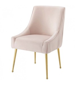 <span class=keywords><strong>Chaise</strong></span> acrylique de salle à manger en <span class=keywords><strong>velours</strong></span>, bleu clair, dossier plissé avec jambes en acier inoxydable, métal, fauteuil de salon - Product Image 2