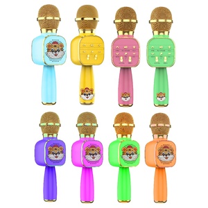 Micrófono de Karaoke Inalámbrico USB Profesional GDS006 para Niños, con Altavoz de <span class=keywords><strong>5.5</strong></span> Pulgadas, Luces LED RGB y Control por Voz, Ideal para Fiestas - Product Image 4