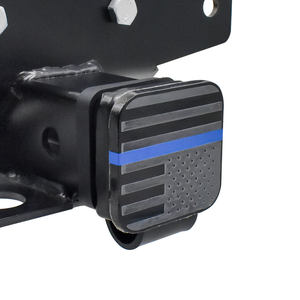 Couvre-attelage de remorque en métal avec drapeau américain, 2 pouces, compatible avec les récepteurs d'attelage de 2 pouces, bouchon de tube d'attelage en caoutchouc de 2 pouces - Product Image 5