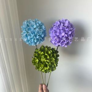 Junheyuan <b>Artificial</b> <b>Hydrangea</b> Single Branch Silk Flower Decorations For Home And Mall Arrangement - Product Image 4