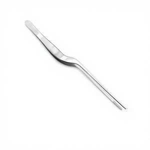 Pinzas de bayoneta de acero inoxidable de 14 cm con forma de pistola y punta dentada para manipulación de tejidos en laboratorios médicos y ORL - Product Image 5