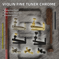 Aiguille de réglage de cordes de violon en métal chromé enduit, étanche et durable, tailles 1/4, 1/2, 3/4, 4/4, pour pièces de violon