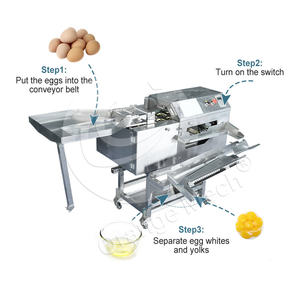 Profesyonel endüstriyel küçük tavuk yumurta molası kırma makinesi 8000 adet saat sarısı yumurta beyaz ayırıcı makinesi yumurta ayırıcı - Product Image 4