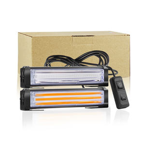 6 Zoll <span class=keywords><strong>2</strong></span> IN 1 LED-Strahbolzen-Notfall-Lichtleiste Warnung Gefahr Verkehrsberater Kühlergrill blinkender Lichtleiste - Product Image 3