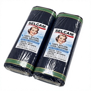 Tissu en nylon tissé extensible de qualité supérieure japonaise, teint, type DeChine, pour vêtements, léger pour femmes - Product Image 1