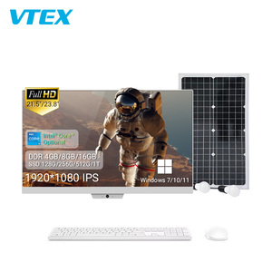 Computadora Todo en Uno de 21.5 y 23.8 Pulgadas con Carga Solar, <span class=keywords><strong>Batería</strong></span> LiFePO4 de 230WH, Tarjeta SIM 4G 5G para Hospital, PC Industrial Todo en Uno de Escritorio - Product Image 1