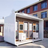 Toilettes portables en tôle galvanisée, écologiques, faciles à installer, durables pour les lieux publics et les attractions touristiques