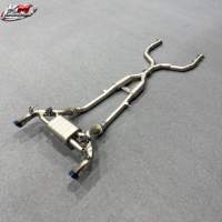Sistem Knalpot Sport KM Premium SS304 untuk Nissan Z RZ34 3.0T V6 dengan Kontrol Katup, Performa Tinggi, Perakitan Pipa Tengah Belakang