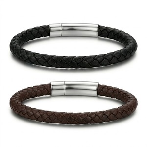 Punk Simple Style Men Jewelry Non-fading Simple Stainless Steel Wire <b>Rope</b> <b>Bracelet</b> Classic Cuff Charm <b>Bracelet</b> for Men - Product Image 1