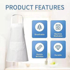 Delantal Impermeable Unisex de PVC Resistente, Delantal Protector de Plástico Duradero para Cocina, Lavavajillas y Uso en Halloween - Product Image 2