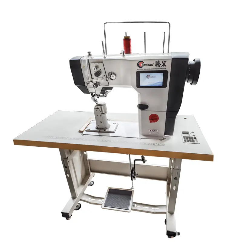 Electrical Single Needle Post Bed Sewing Machine Industrial Sewing Machine Computer Roller stitching
