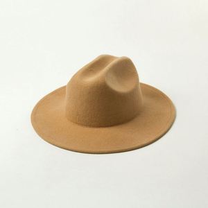 Sombreros Fedora de Fieltro de Pelo Sintético de Color Sólido de Alta Calidad al por Mayor - Product Image 6