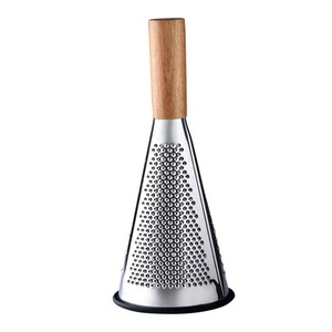 <span class=keywords><strong>Râpe</strong></span> <span class=keywords><strong>à</strong></span> légumes <span class=keywords><strong>rotative</strong></span> professionnelle en acier inoxydable avec manche en <span class=keywords><strong>bois</strong></span> - Product Image 1