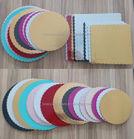 Plateaux à gâteau personnalisés en carton ondulé de 10 à 12 mm d'épaisseur avec bords enveloppés, base en carton pour gâteau avec laminage PET, vente en gros
