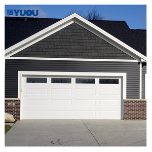 Double verre Commercial moderne en métal inclinaison noir solaire <span class=keywords><strong>Garage</strong></span> résidentiel automatique en aluminium portes roulantes porte - Product Image 6