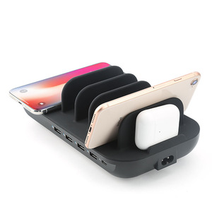 Stazione di <span class=keywords><strong>Ricarica</strong></span> Wireless USB Multifunzione 6 in 1 per Cellulari e Dispositivi, Portatile per Casa e Hotel, per l'Europa - Product Image 6