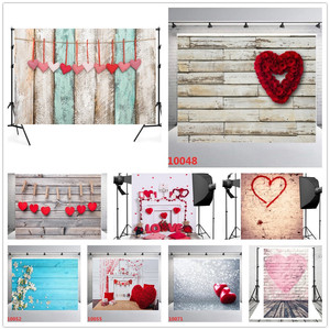 Toile de fond photographique en vinyle à thème Saint-Valentin, motif cœur de rose rouge 3D, pour photographie de produits, fabriquée en Chine - Product Image 2