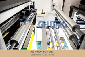 Yeni durum 4 renk 9 renk plastik Film folyo PVC Shrink Film etiket rotogravür baskı makinesi