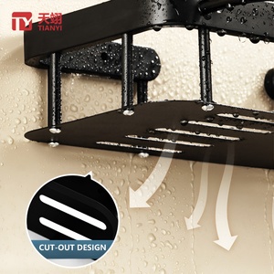 Modern Wall Mounted ABS <b>Storage</b> <b>Rack</b> Organizer New Hotel Furniture <b>Shower</b> <b>Rack</b> for Bathrooms - Product Image 3