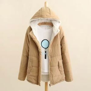 I-0340 Fashion Good Quality Coat for <b>Women</b> With Big Fur Hooded Wholesale Coat Winter <b>Crop</b> <b>Puffer</b> <b>Jacket</b> Clothes for <b>Women</b> - Product Image 3