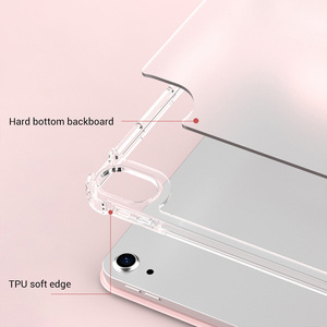 Custodie per Tablet traslucide con fondo rigido lato morbido per iPad custodia per iPad 10 per Galaxy <span class=keywords><strong>Tab</strong></span> <span class=keywords><strong>S8</strong></span> <span class=keywords><strong>Cover</strong></span> all'ingrosso di fabbrica - Product Image 2