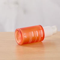 Flacon de sérum en PETG givré de 30 ml sans BPA, couleur personnalisée, avec pompe à pression, flacon en PETG à paroi épaisse de 30 ml, finition mate, protection UV
