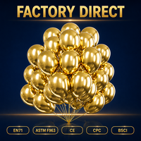 Ballons en latex FeiLe brillants dorés à l'hélium, 100 pièces, 12 pouces, ronds, pour décorations d'anniversaire, de mariage et de fête - Ensemble G101