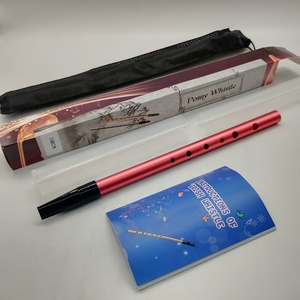 Vente en gros Piccolo traditionnel multicolore flûte irlandaise sifflet en étain C D ton 6 trous flûte Penny sifflet - Product Image 4