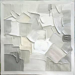 Peinture à l'huile moderne, peinte à la main, encadrée, art mural pour appartement urbain, hôtel, salon, bureau, décoration - Product Image 3