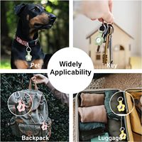 Housse de protection en silicone pour boucle de couverture Airtag avec porte-clés anneau Tracker Finder Locator étui de support anti-perte pour Airtag