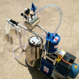 Tragbare Melkmaschine für Milchkühe und Ziegen mit Rädern und Großen Eimern für den Hausgebrauch - Product Image 4